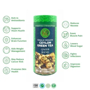 Single Region High Elevation Ceylon Green Tea Ginger Blend Product Image