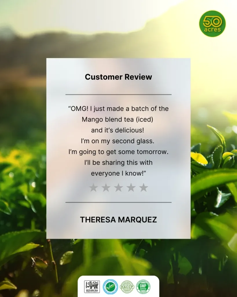 Customer Review of 50 Acres Premium Tea