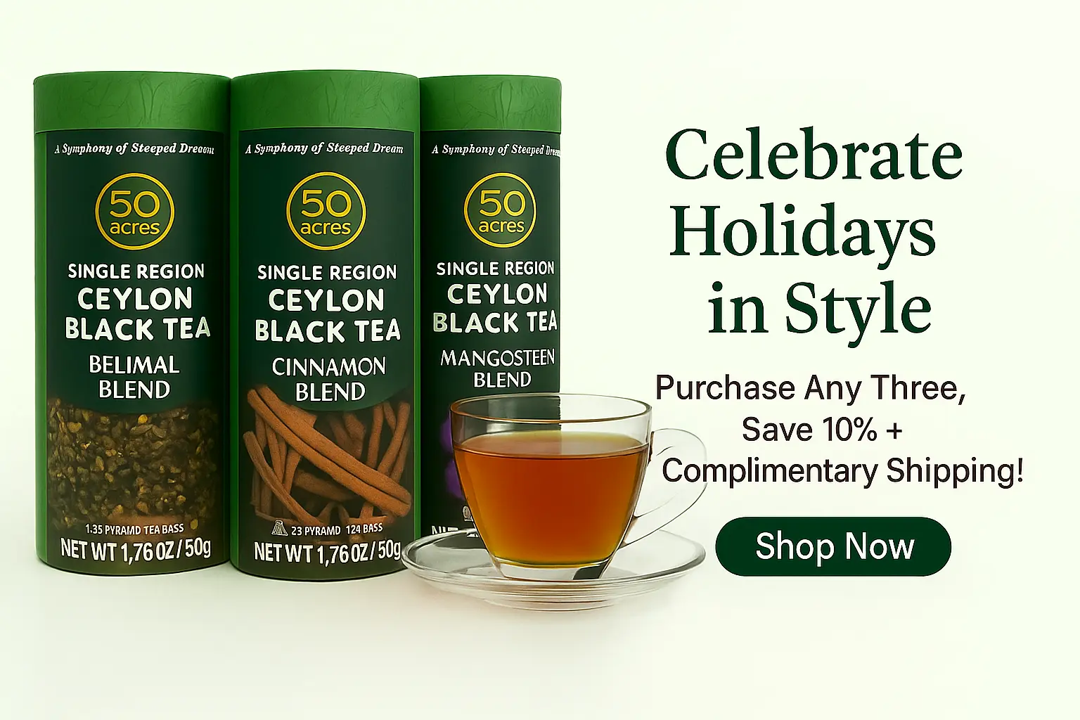 50 acres product promo 10% discount